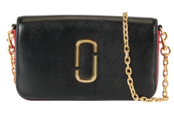 The Snapshot Wallet On Chain, Leather, Red/Blk, MIV, S, 2*